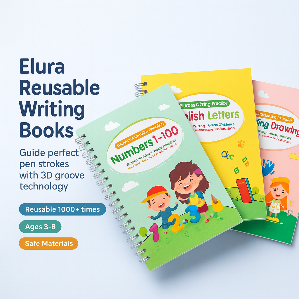 Elura Reusable Writing Books
