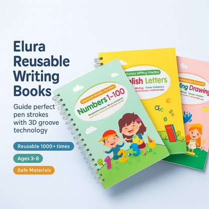 Elura Reusable Writing Books